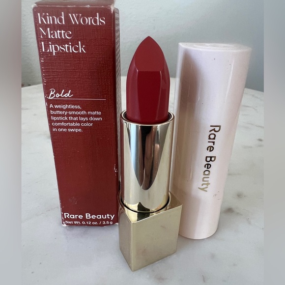 RARE BEAUTY Kind Words Matte Lipstick 👄 Color BOLD 👄 Deep Berry Rose 👄 NIB - Picture 1 of 6